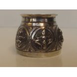 Possibly silver miniature Indian ink well 3cm high