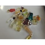 Collection of full miniature perfumes