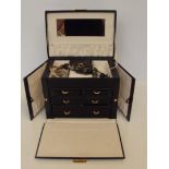 Jewellery box to contain costume jewellery