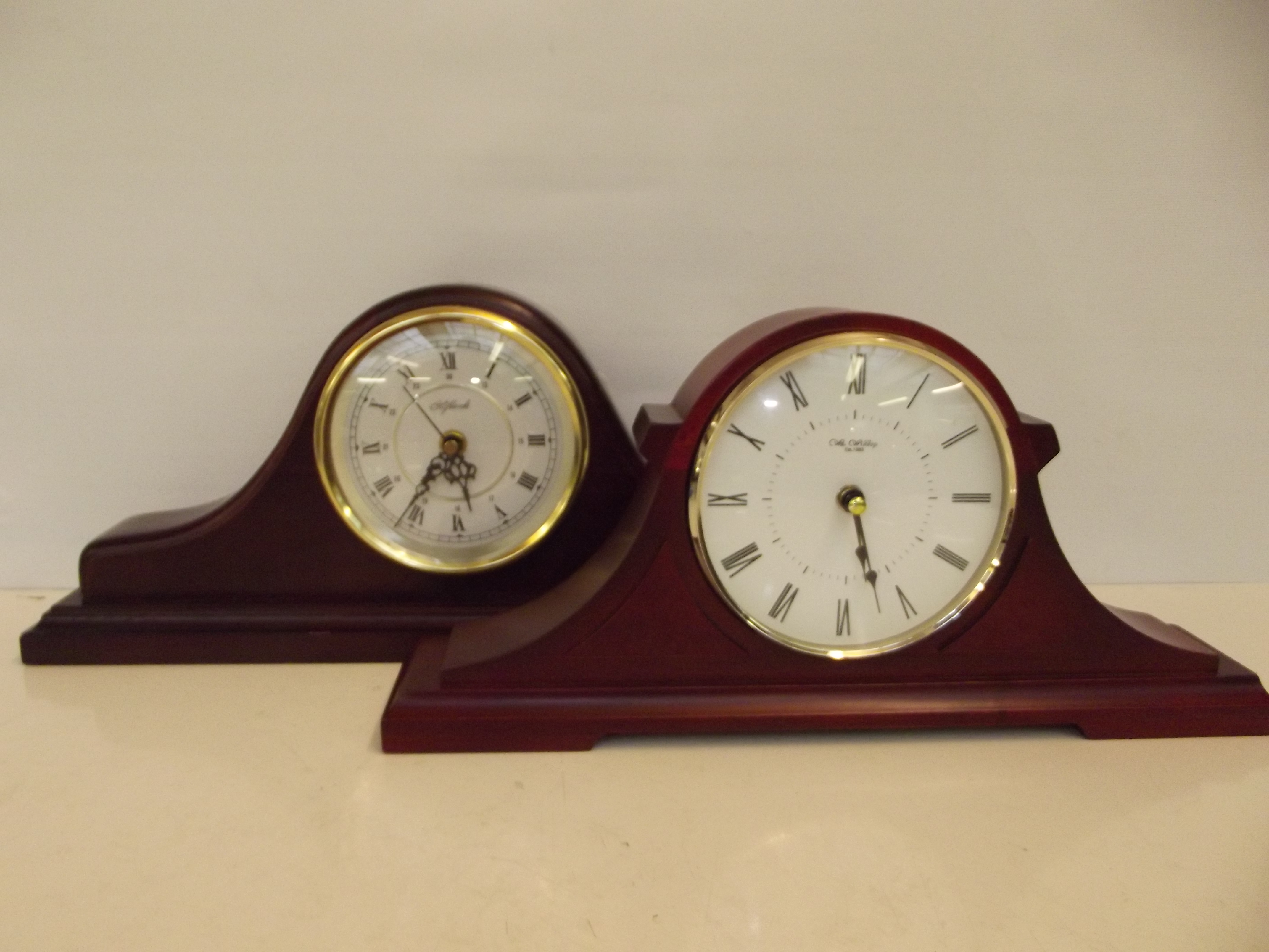 Highland napoleon hat clock together with a Willia