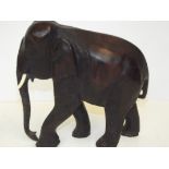 Very heavy wood carved elephant