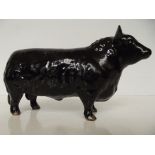 Beswick Aberdeen Angus bull, gold back stamp 'Appr