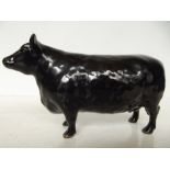 Beswick Aberdeen Angus cow, gold back stamp 'Appro
