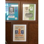 Three framed programmes to include two Bolton Wand