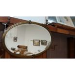Very good quality brass mounted mirror