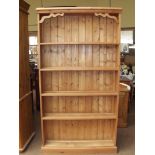 Pine freestanding bookcase