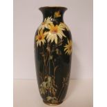 Royal Doulton hand painted vase, early backstamp,