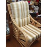 Wicker arm chair