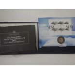 Millennium £5 coin, First Day Cover, together with