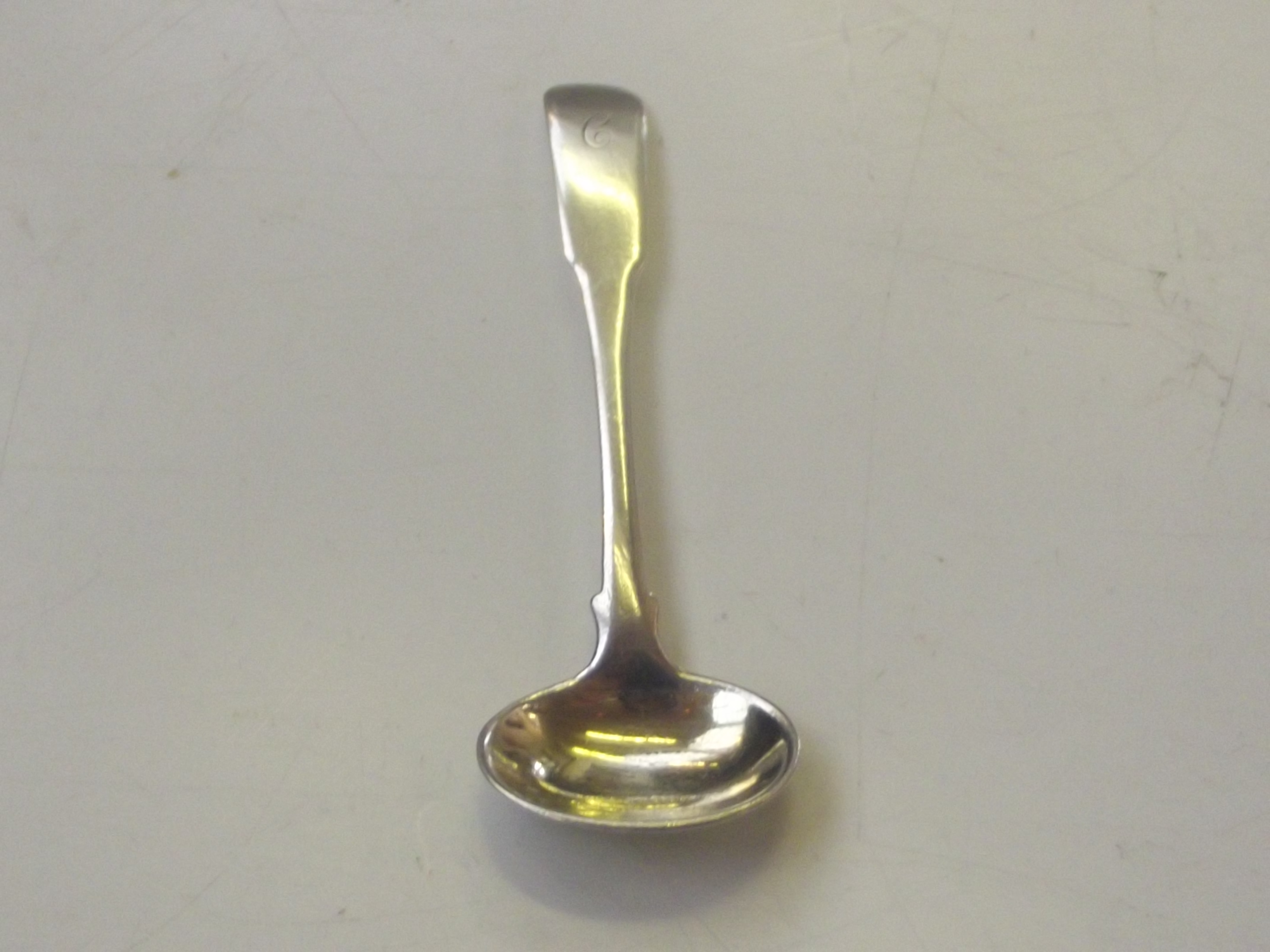 Provincial Georgian silver mustard spoon, Edinburg