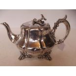 Early 20th century silver plated teapot