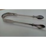 George IV silver sugar tongs, London, 1827, probab