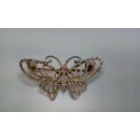 9ct gold brooch in the form of a butterfly, weight 3.4 grams