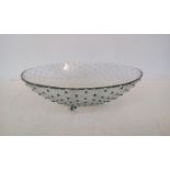 Contemporary glass fruit bowl