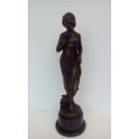 Bronze study 'Spring Time', height 52cm