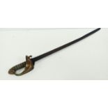 Early Victorian pipe back Navel sword circa 1827