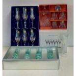 Four boxes of stemware to include Royal Doulton, I