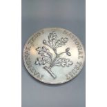 Cased Royal Mint silver hallmarked coin 'National
