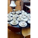 Large Denby stoneware dinner set in the Troubadour