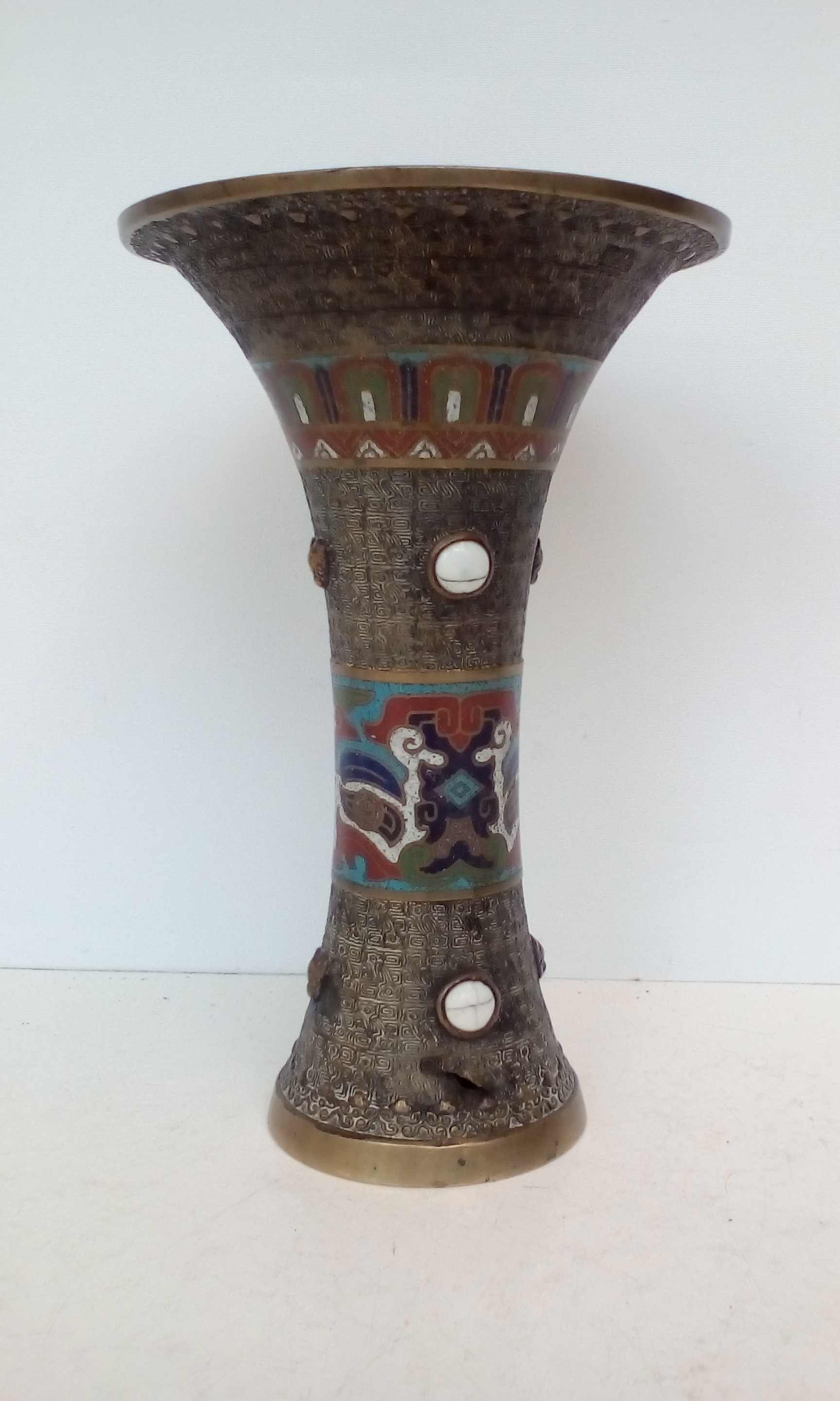 Oriental bronze vase