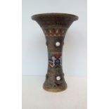 Oriental bronze vase