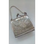 925 silver pill box in the form of a purse