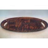 African wooden tray