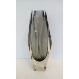 Submerged Sommerso Murano glass vase, height 30cm