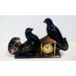 Ceramic bird clock