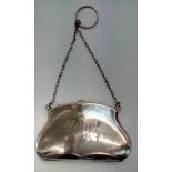 Silver coin purse, Chester, 1915