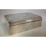 Silver cigar/cigarette box with personal dedicatio