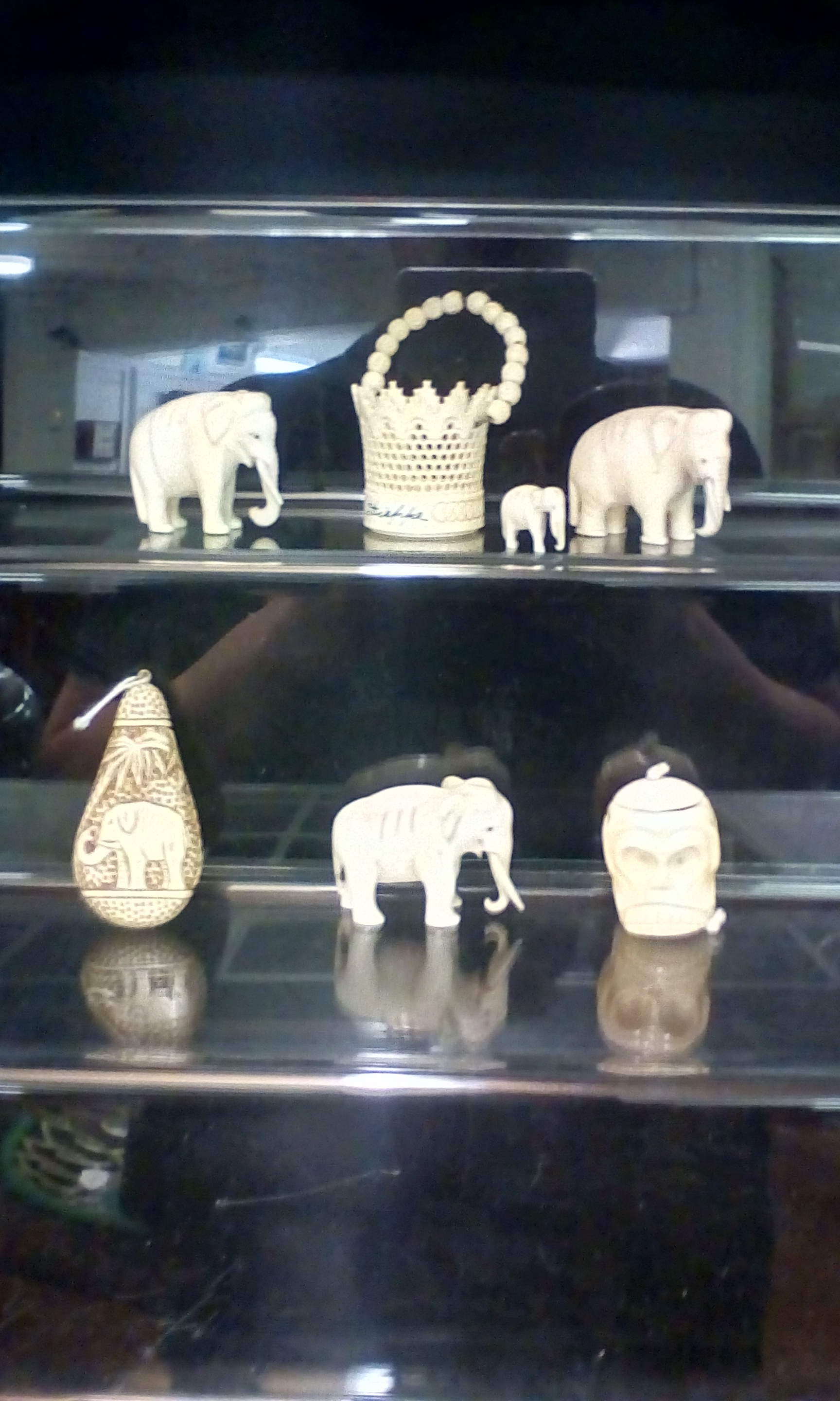 Mixed lot of bone and ivory