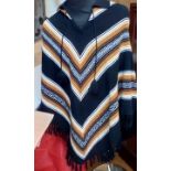 Group of five hand made South American ponchos