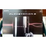 Playstation 3 console with games