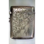 Late Victorian/Edwardian silver vesta case, Cheste