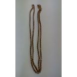 Yellow metal chain, weight 17 grams