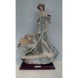 Guiseppe Armani Florence figure on a plinth base,