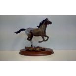 Franklin Mint bronze, 'Appaloosa Thunder on the Pr