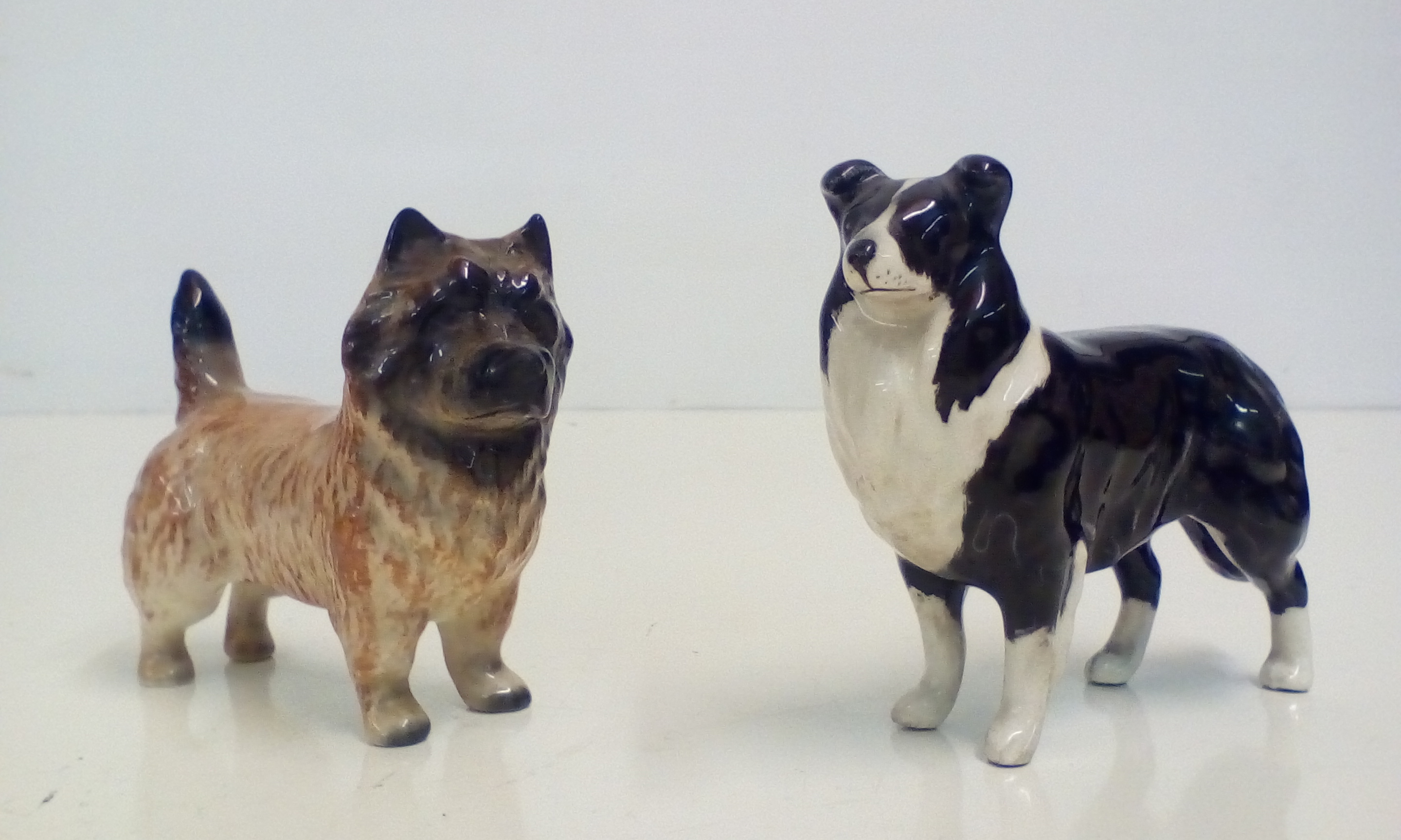 Beswick Cairn Terrier together with a Beswick Coll