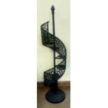 Wrought iron candle stand, height 100cm