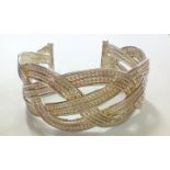 Silver weave bracelet, 42 grams in weight