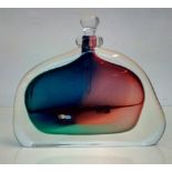 Large Jovrik Glass scent bottle, boxed, height 14c