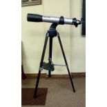 Meade telescope and tripod, height 127cm