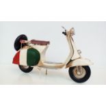 Tin plate scooter 31cm long