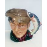 Royal Doulton D6429 'The Poacher' character jug, h