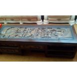 Carved Chinese alter table with 10 drawers