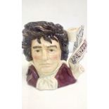 Royal Doulton D7021 character jug 'Beethoven' heig