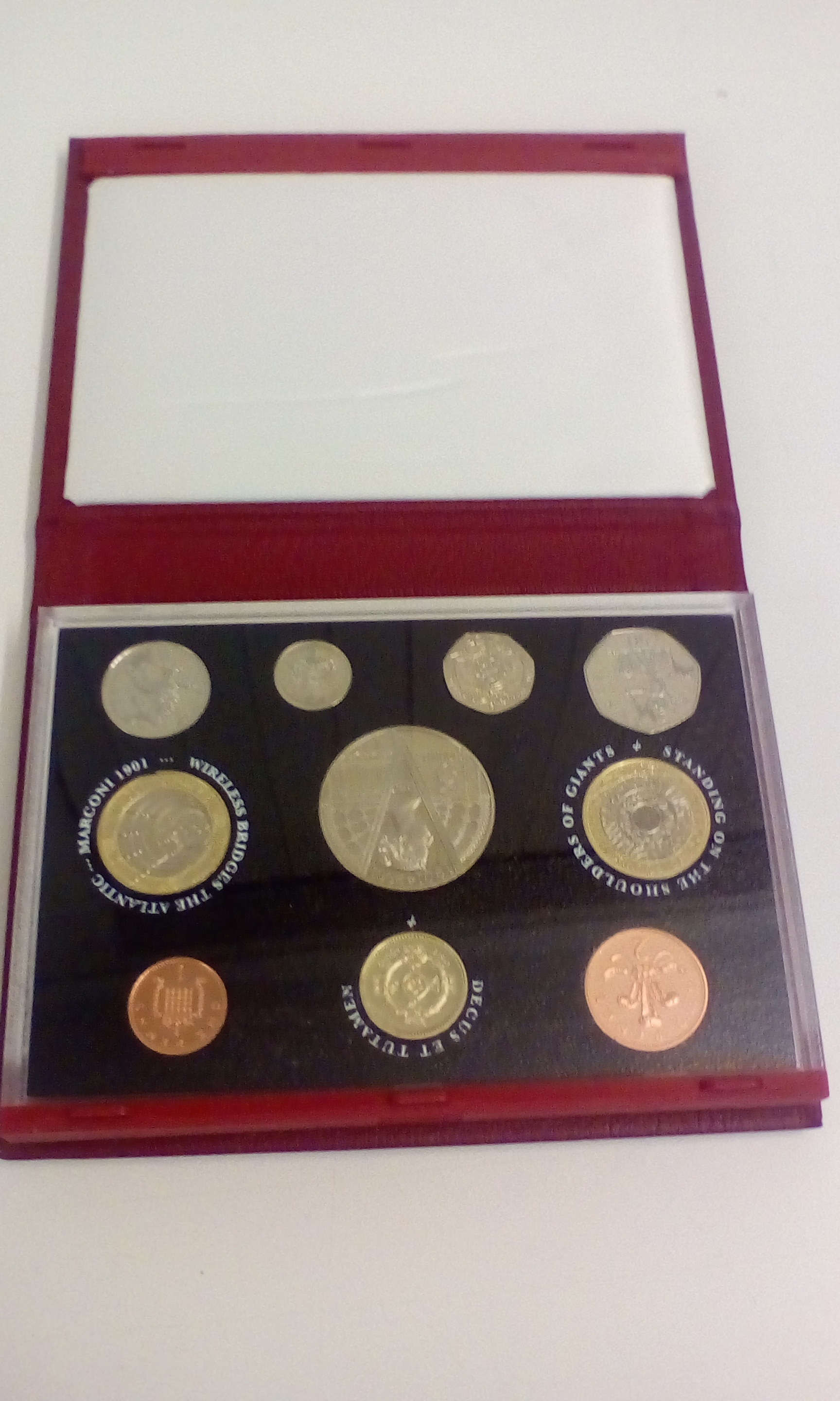 British coin collection 1 pence to £5, 2001