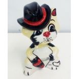 Lorna Bailey Cowboy cat (1/1), height 13cm