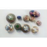 Collection of ten trinket boxes